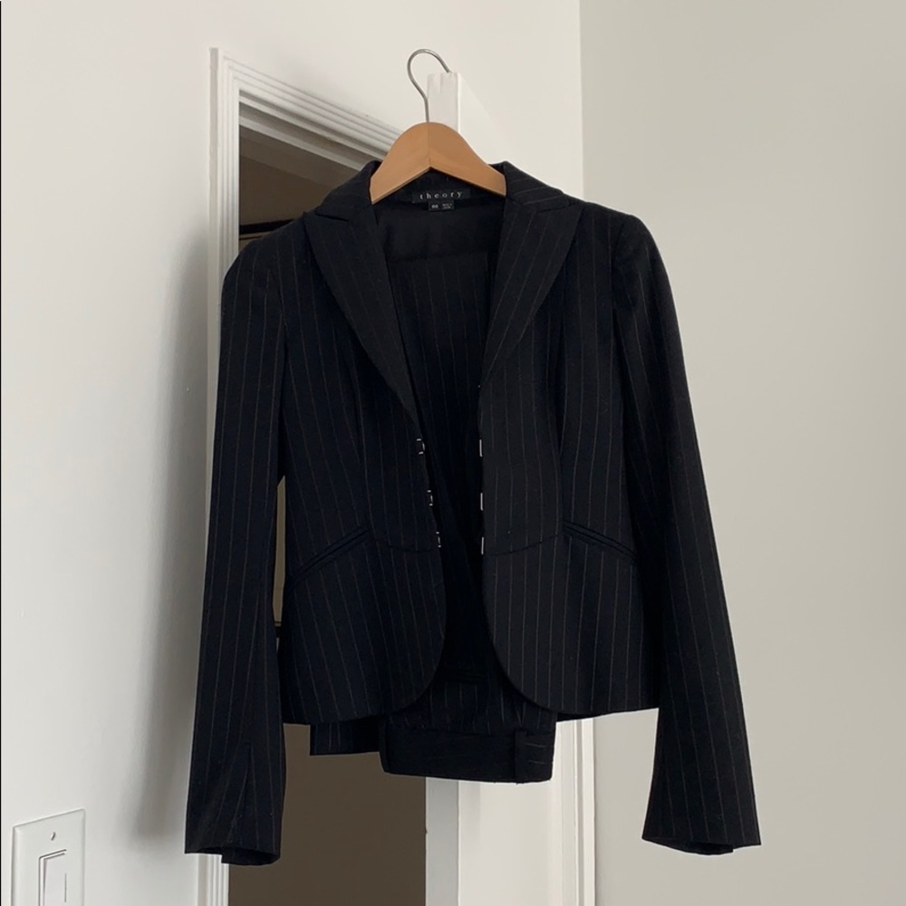 Theory matching pants and blazer